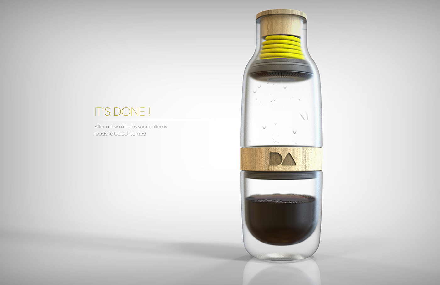 Cook Coffee，bottle，USB heating，originality，industrial design，