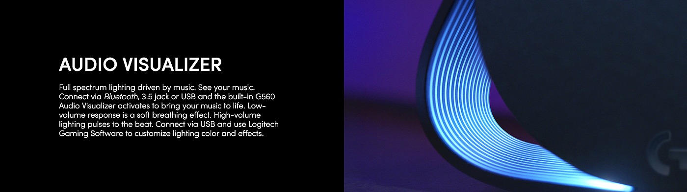 Logitech G560，扬声器，游戏，灯光，
