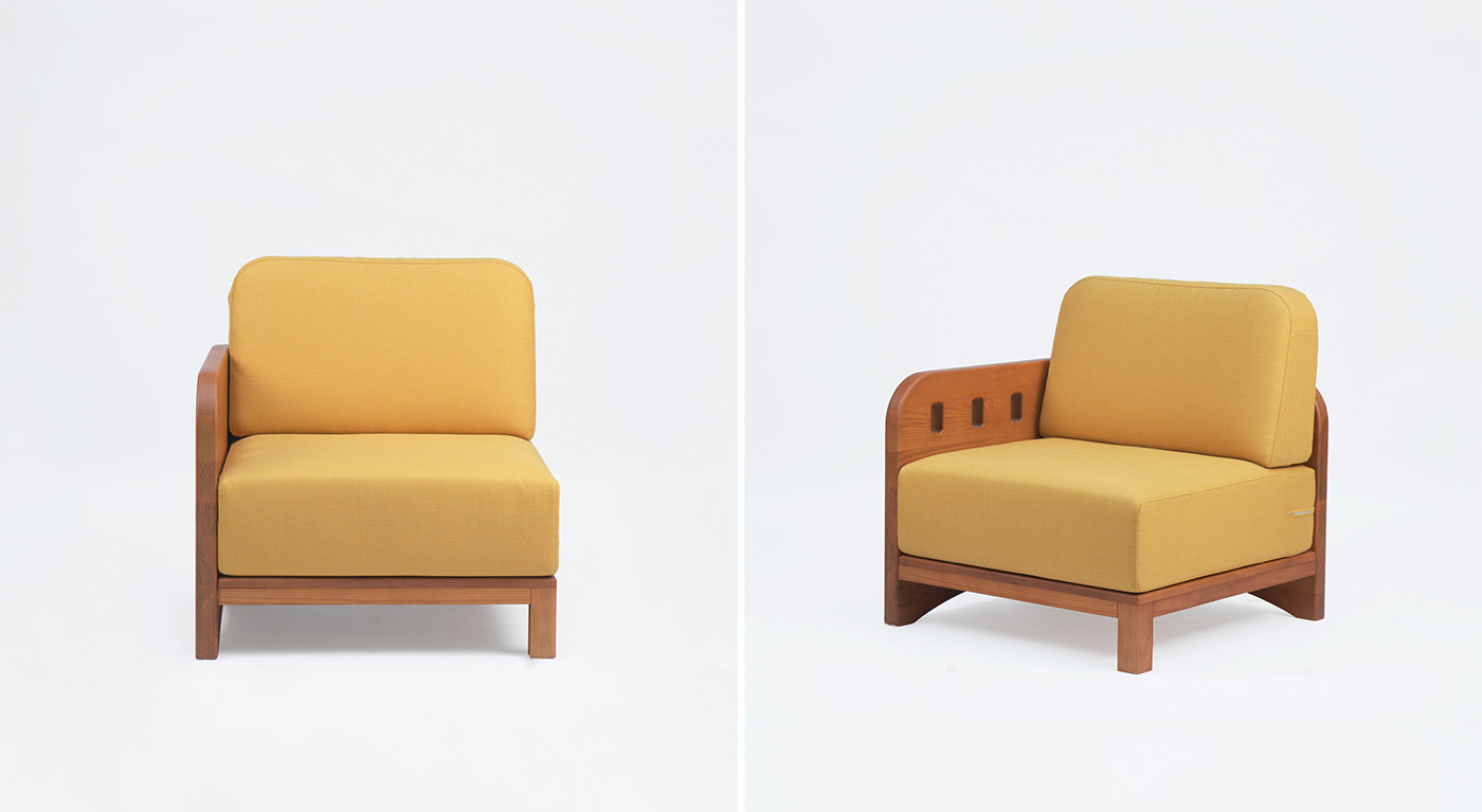 sofa，TOWNWood，Combined wooden sofa，