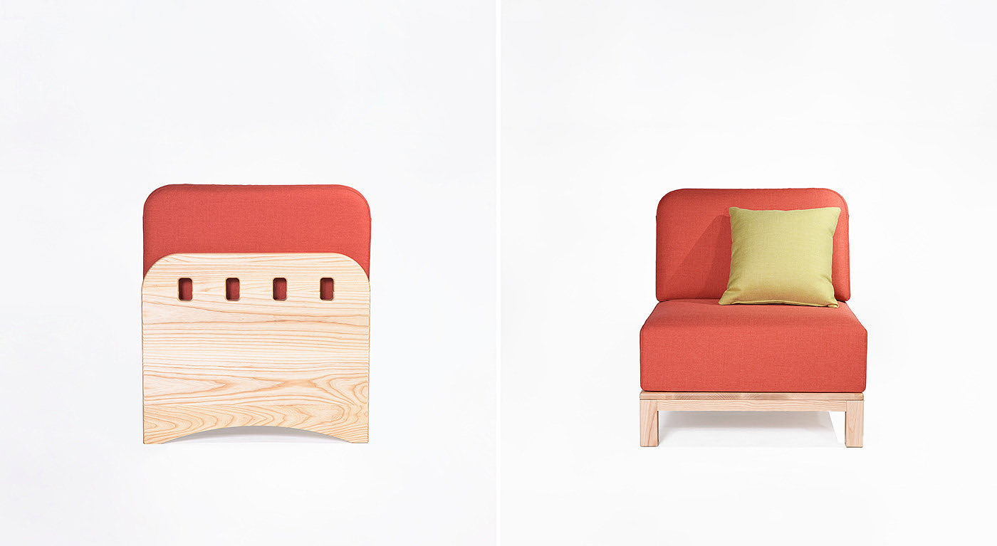 sofa，TOWNWood，Combined wooden sofa，