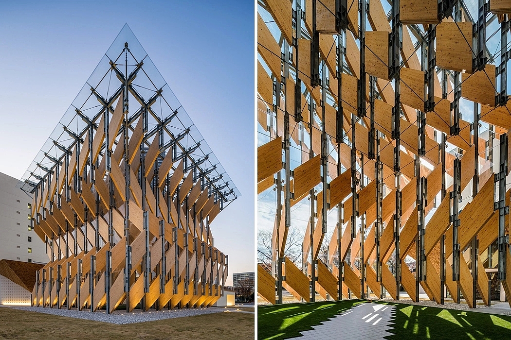 Wooden pavilion，Exhibition hall，transparent，