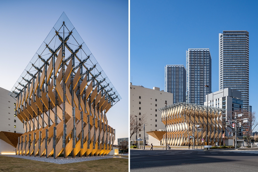Wooden pavilion，Exhibition hall，transparent，
