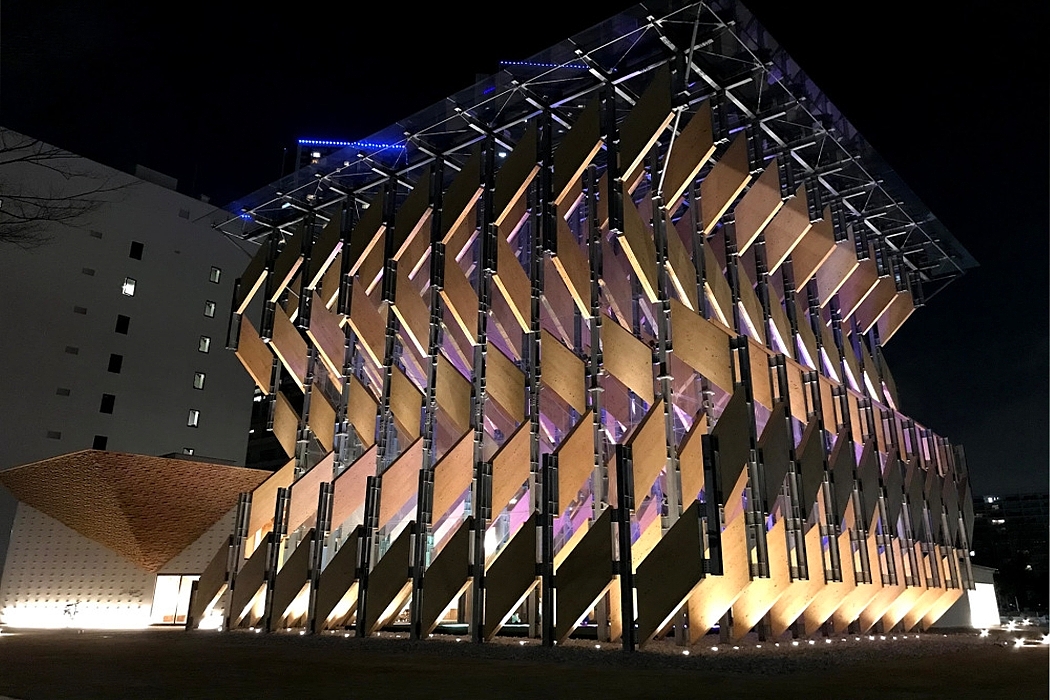 Wooden pavilion，Exhibition hall，transparent，