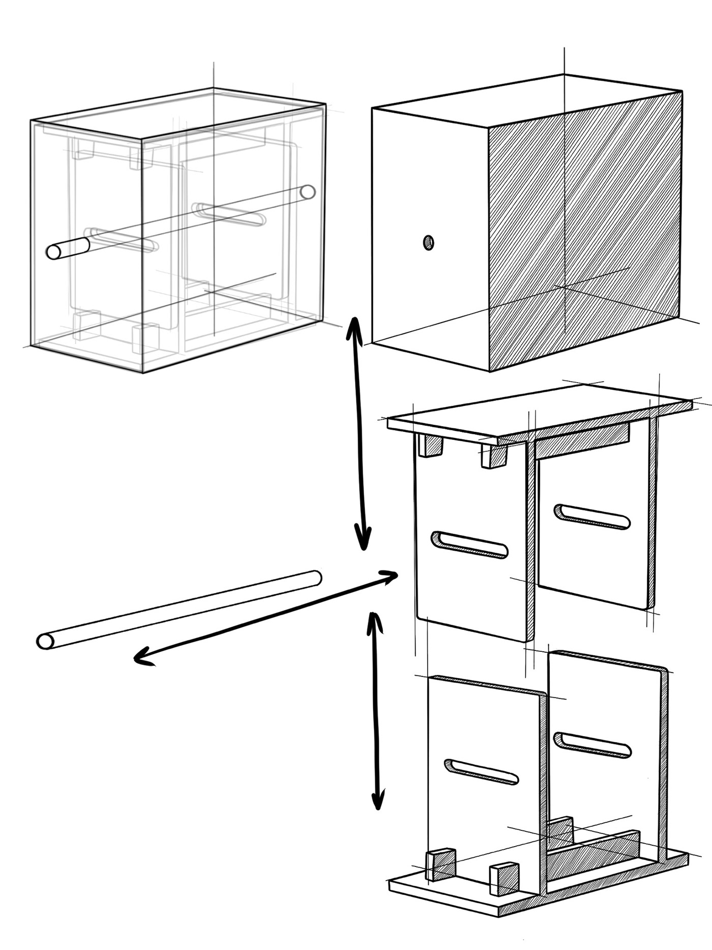 SPRITZ，Coffee table，multi-function，furniture，Combined type，