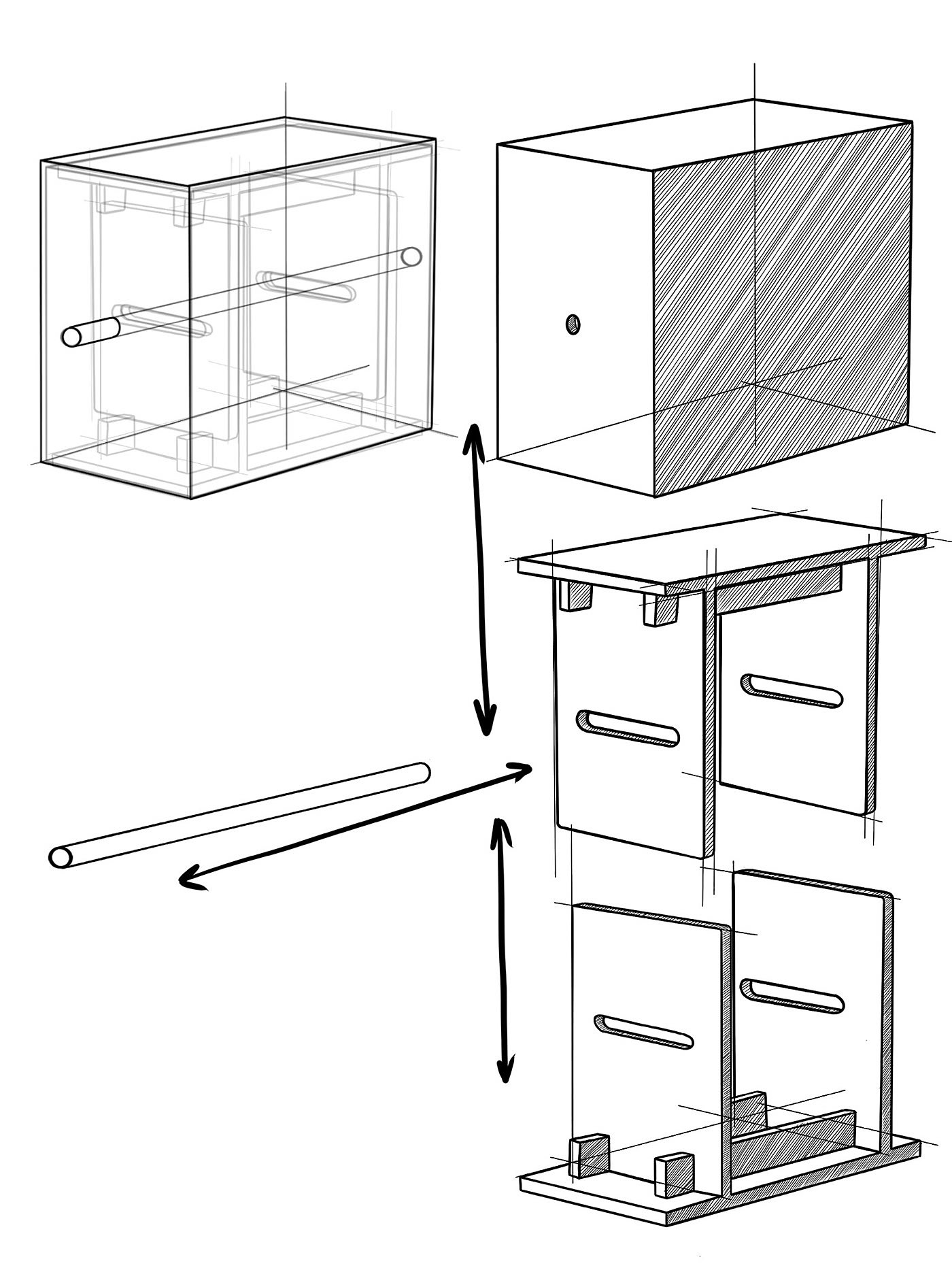 SPRITZ，Coffee table，multi-function，furniture，Combined type，