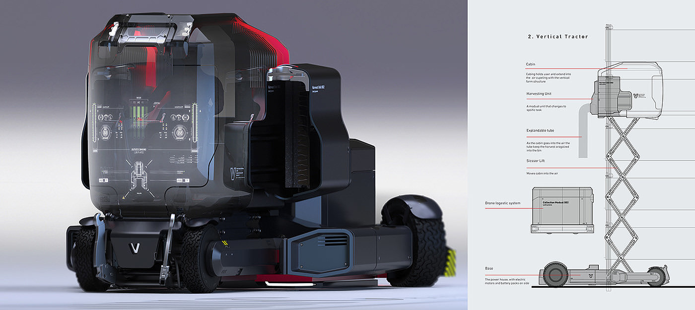 valtra，Vertical agricultural tractor，Design Competition - first place，