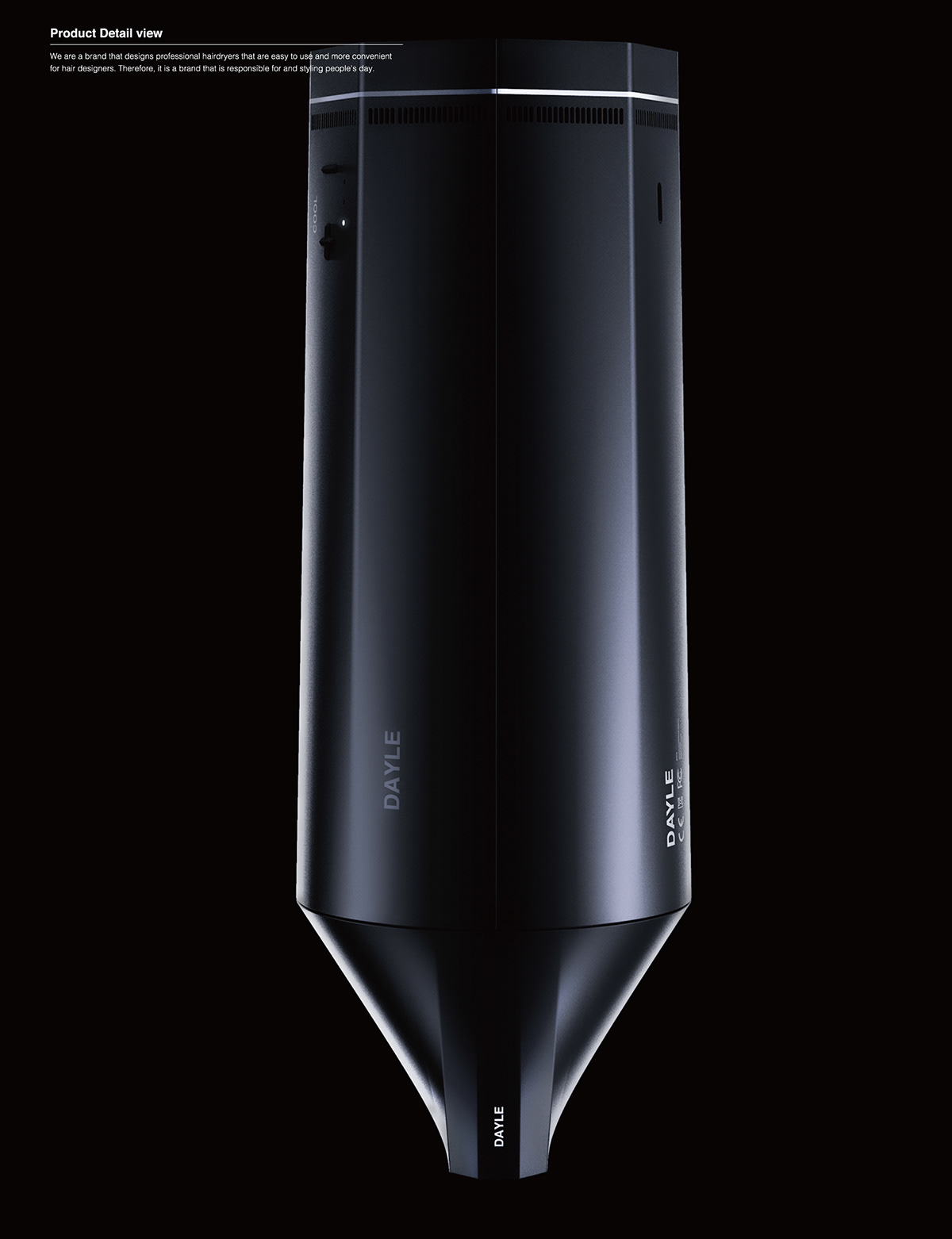 hair drier，Air duct，Hair Design ，modelling，