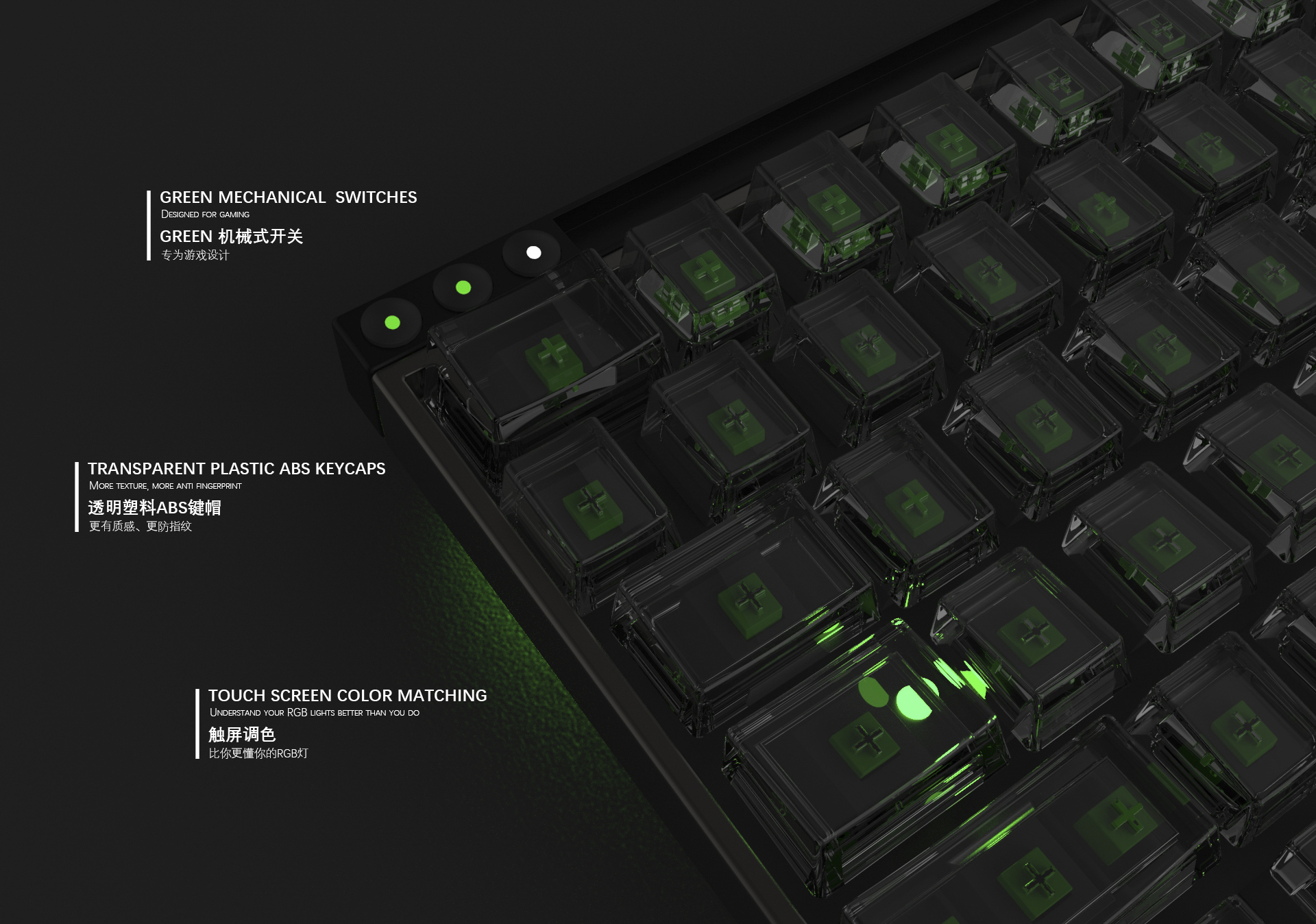 keyboard，screen，transparent，RGB，