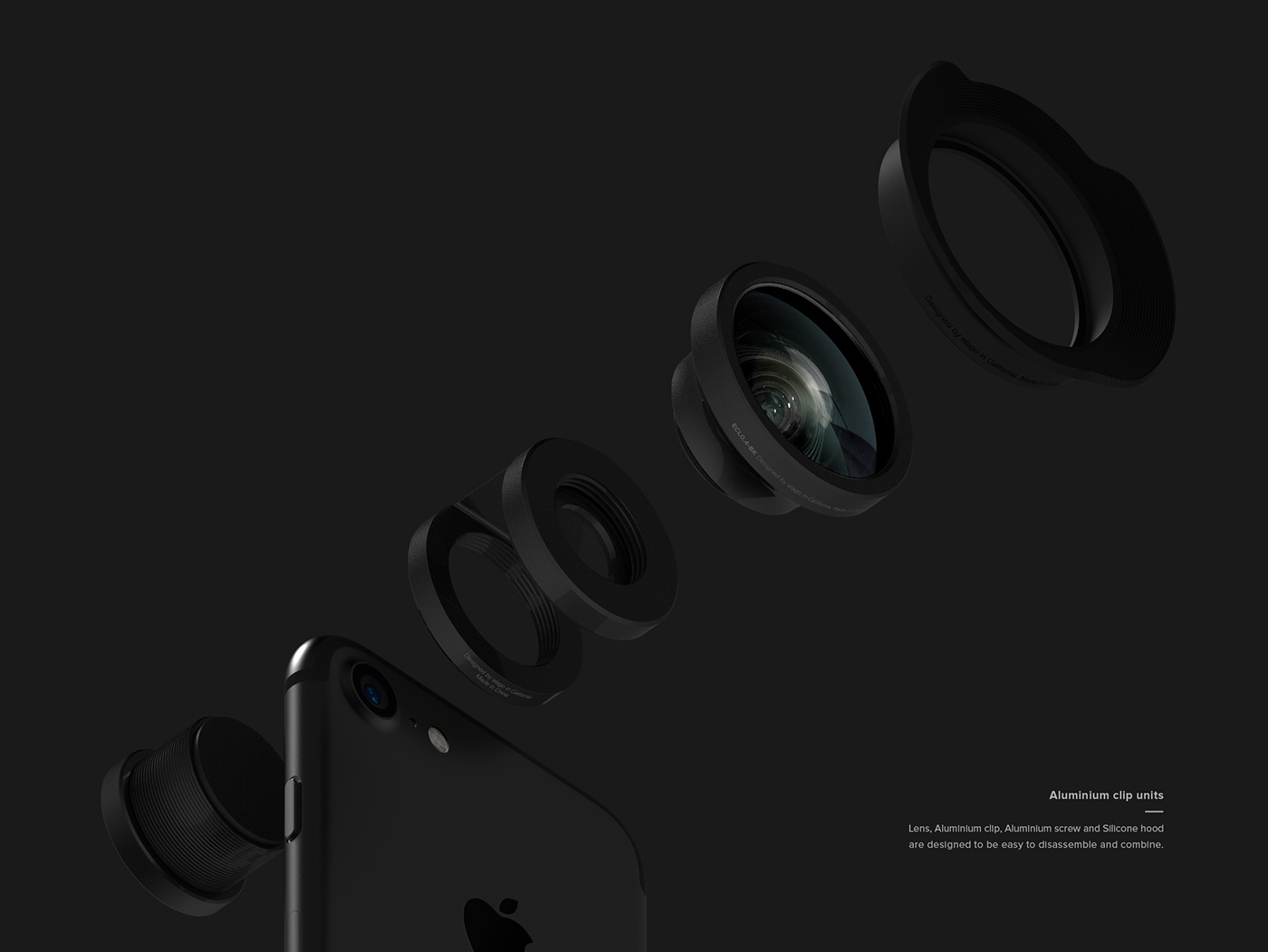 Mobile phone lens，wide-angle lens，Mobile Accessories，Electronics，industrial design，