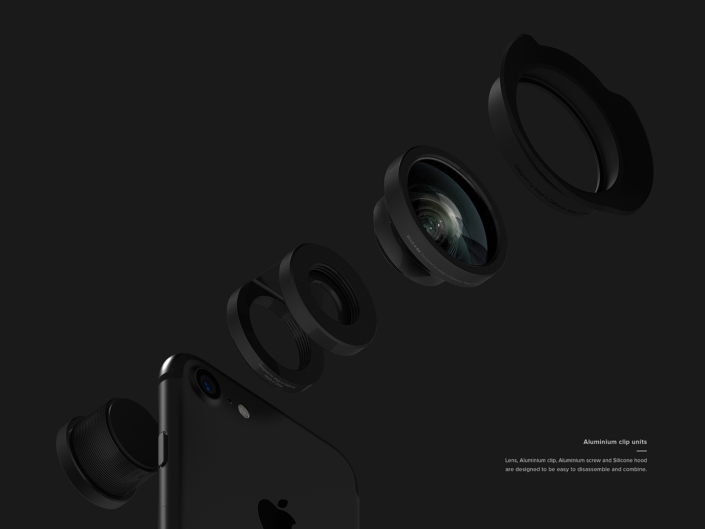 Mobile phone lens，wide-angle lens，Mobile Accessories，Electronics，industrial design，