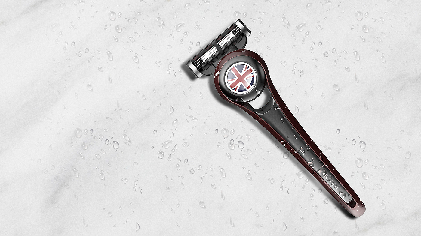 Men's care，Manual，razor，industrial design，