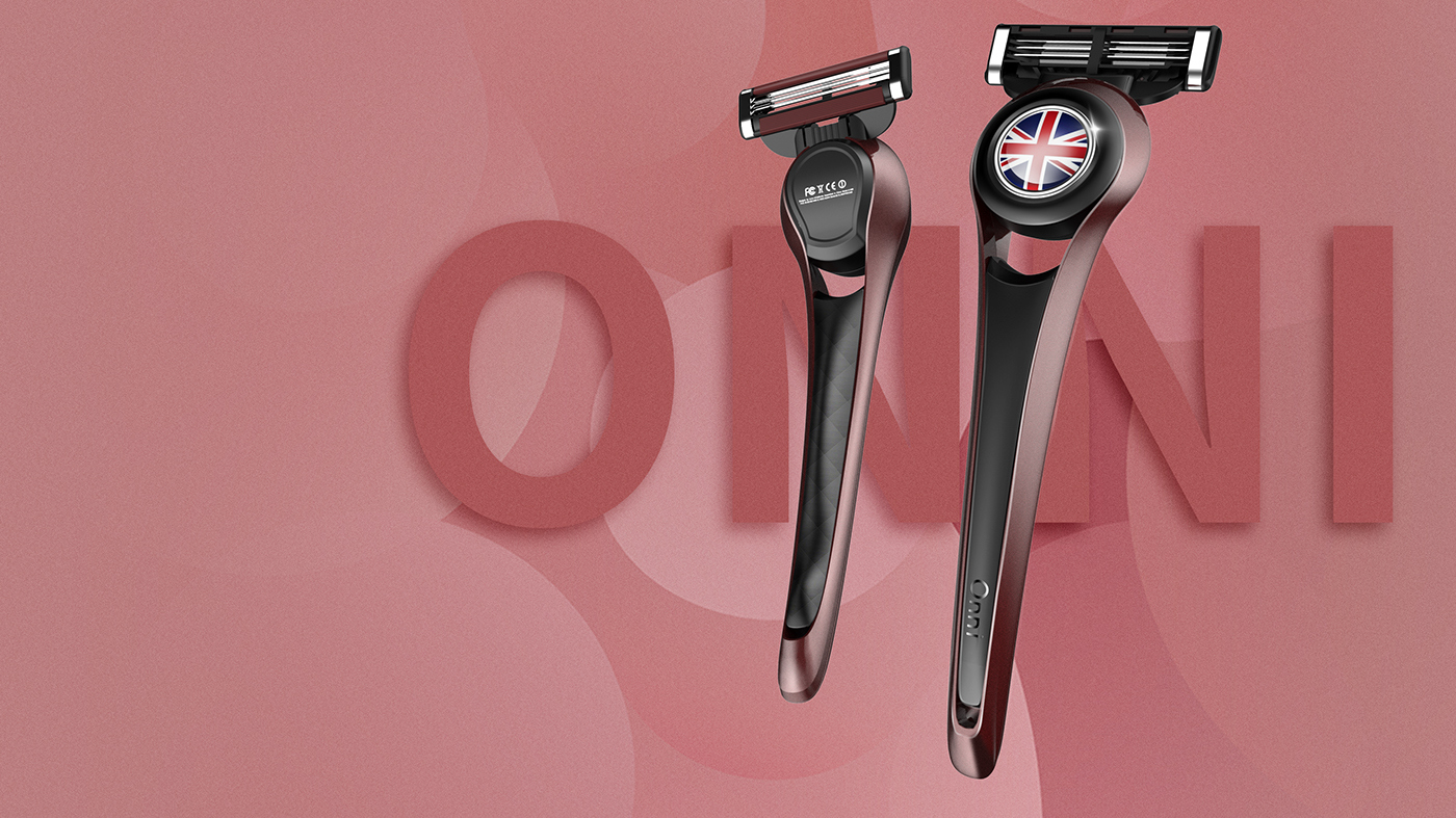 Men's care，Manual，razor，industrial design，