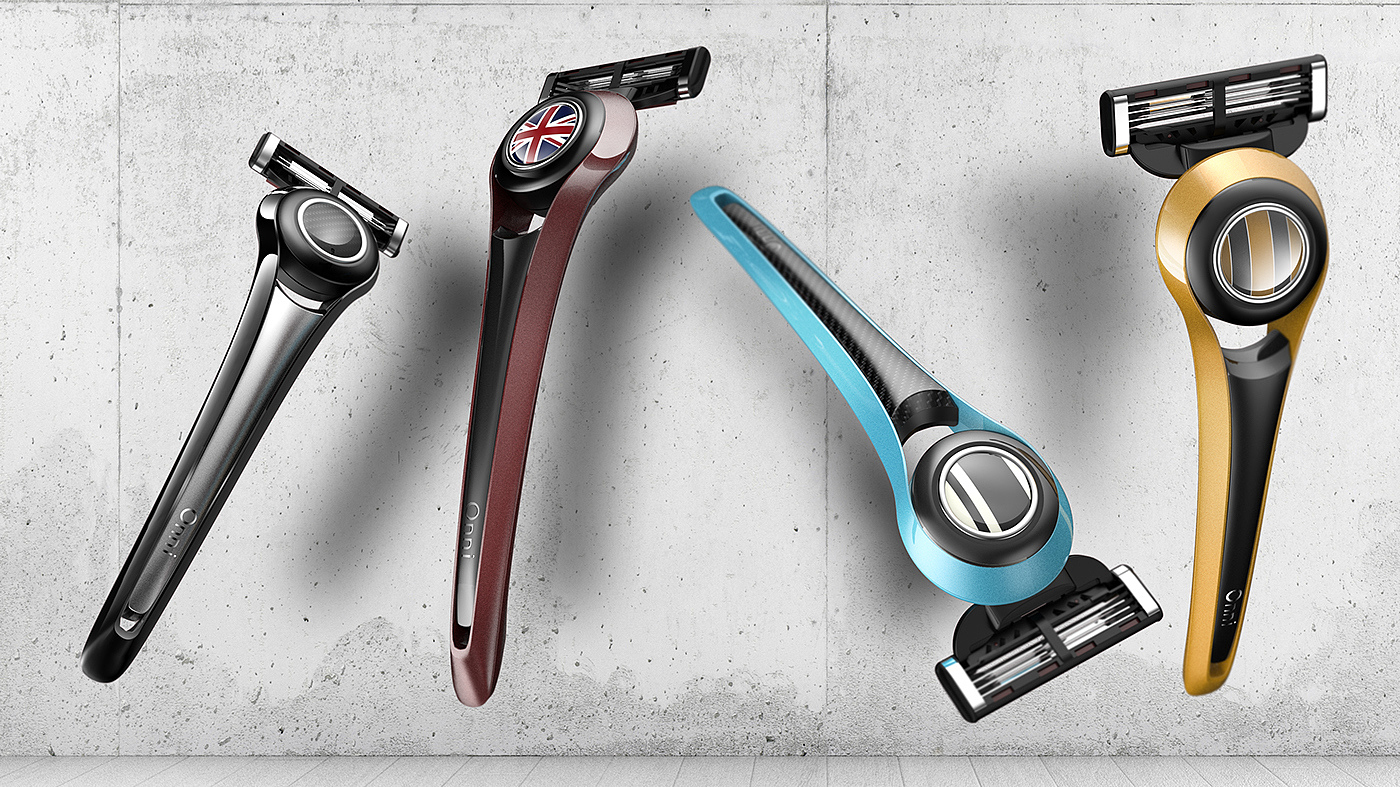 Men's care，Manual，razor，industrial design，