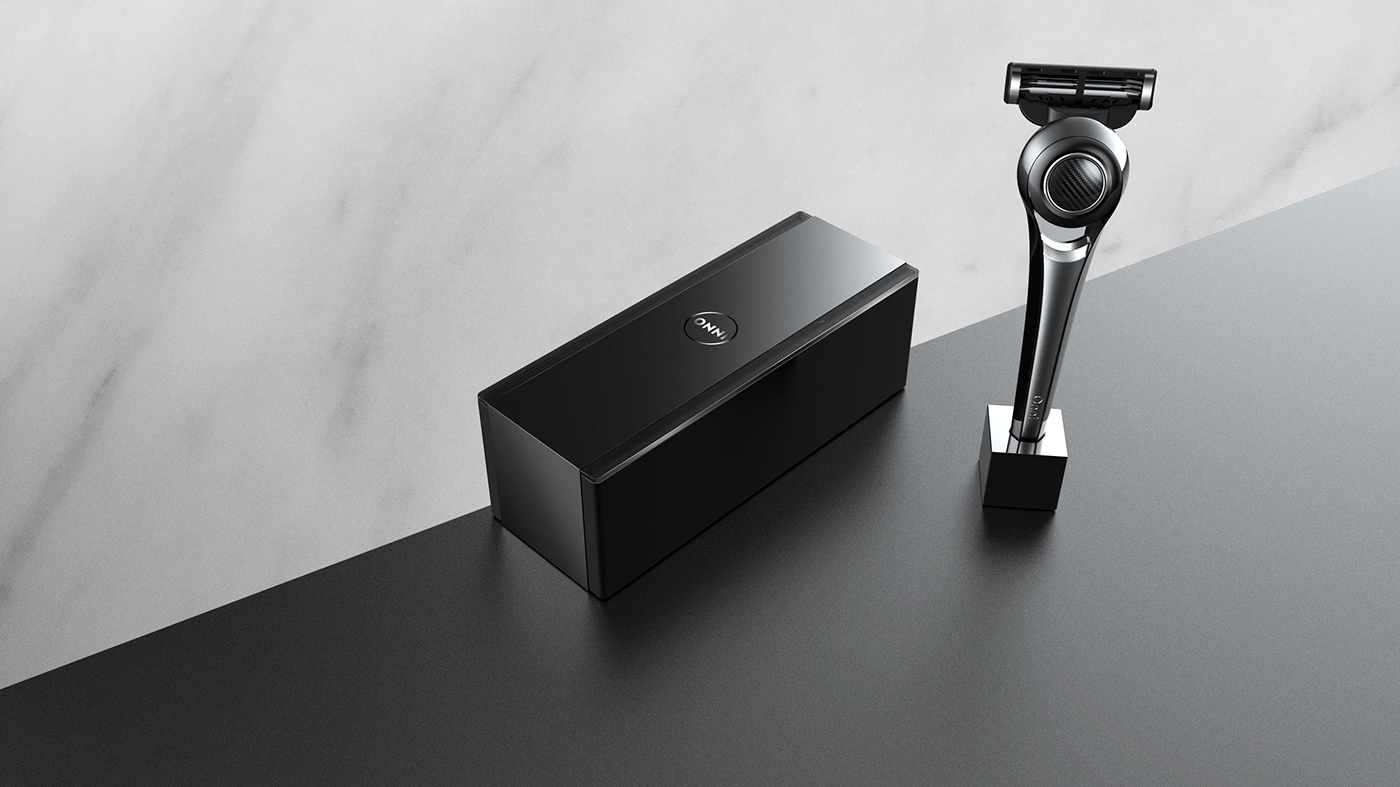 Men's care，Manual，razor，industrial design，