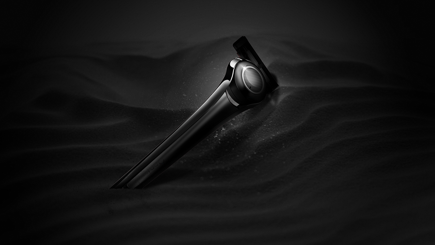 Men's care，Manual，razor，industrial design，