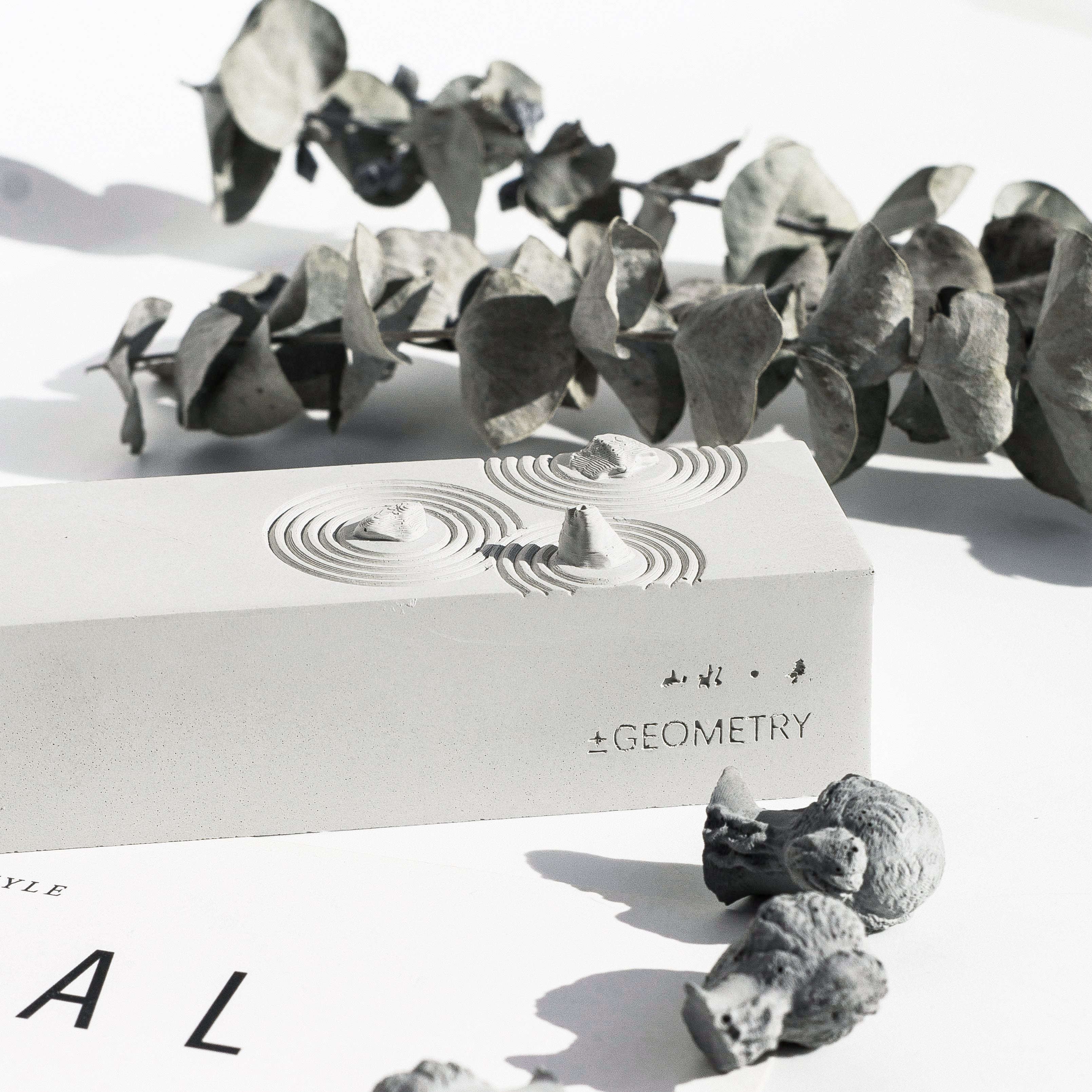 Dry landscape，cement，Paperweight，Ornaments，