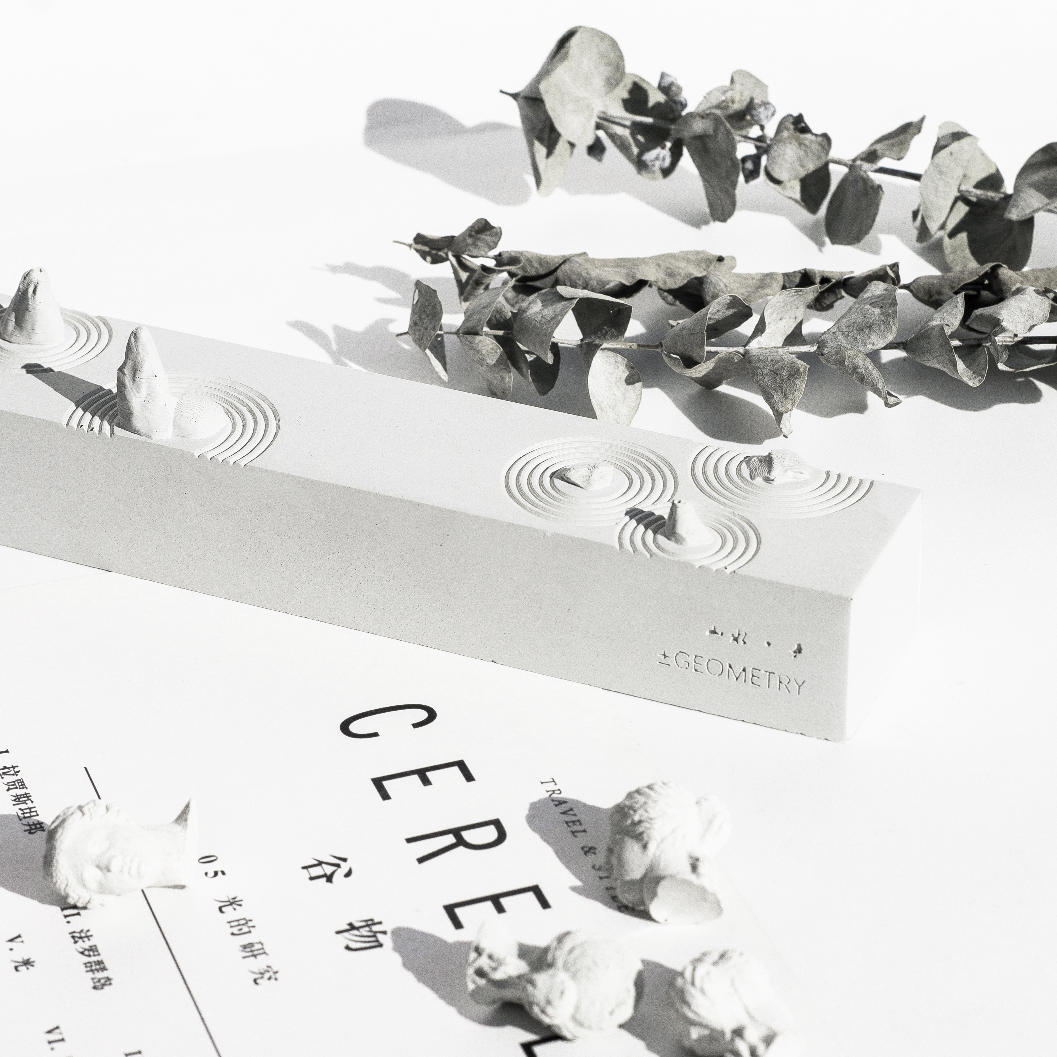 Dry landscape，cement，Paperweight，Ornaments，