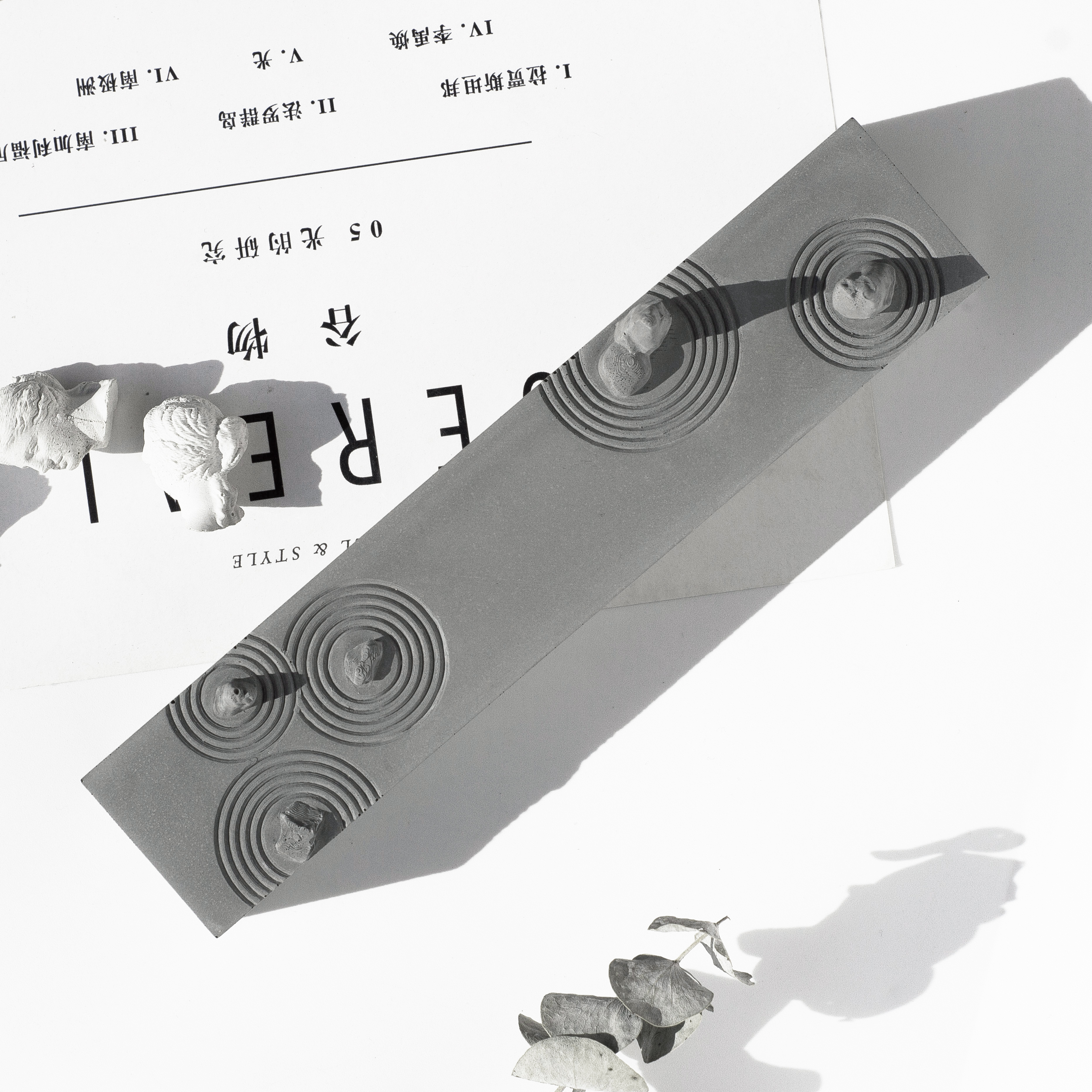 Dry landscape，cement，Paperweight，Ornaments，