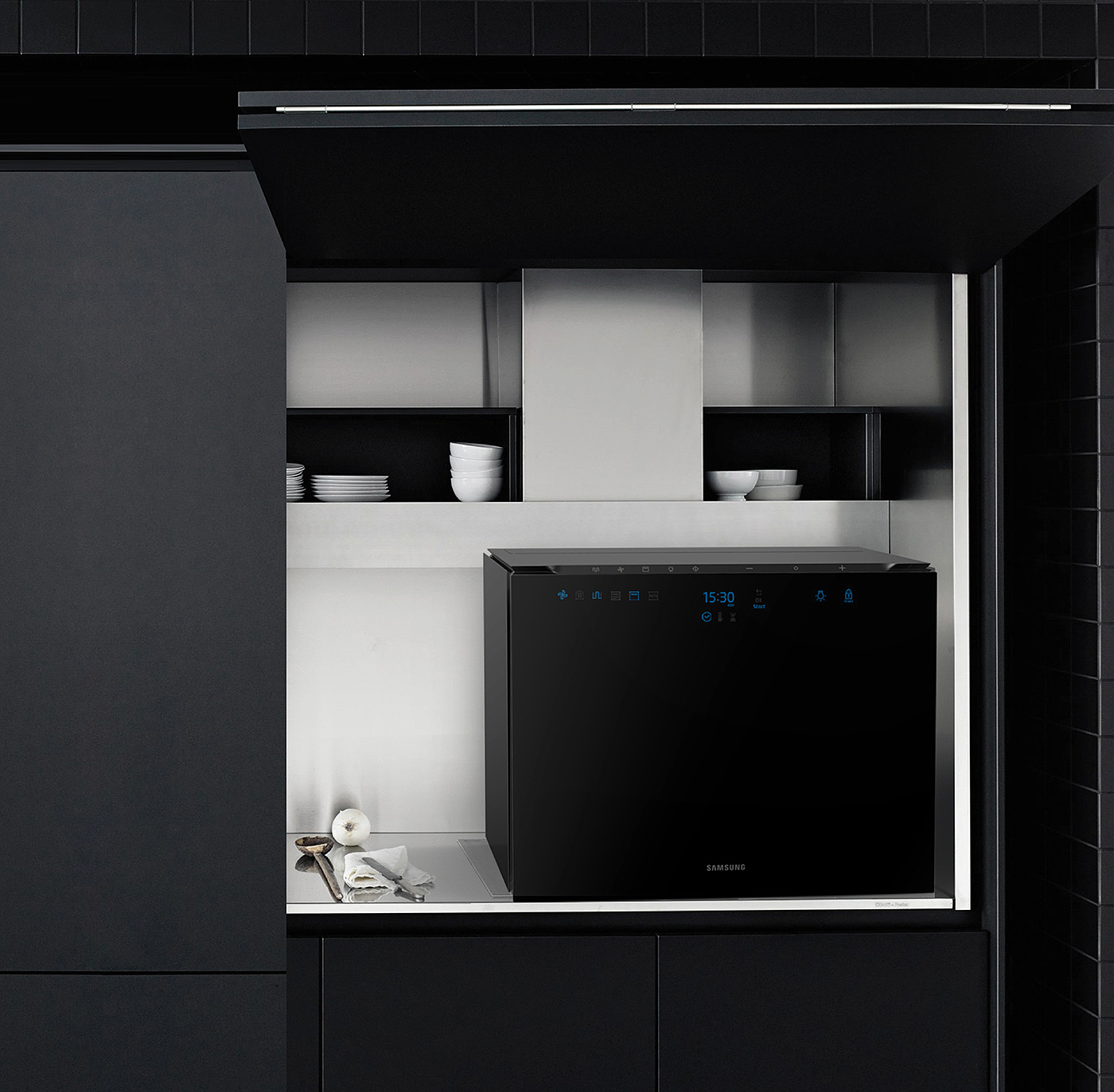 curious，Smart home，oven，Samsung，conceptual design，high-end, sophisticated and classy，high-end，