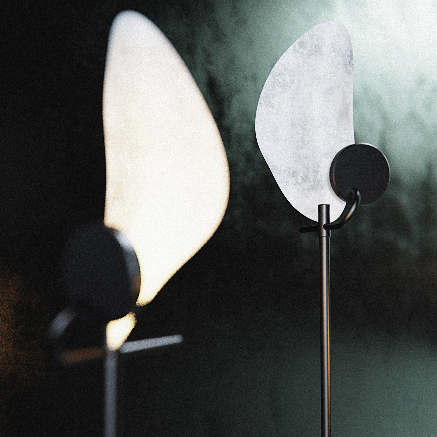 Floor lamp，Lunar lamp，Moonlight reflects sunlight，