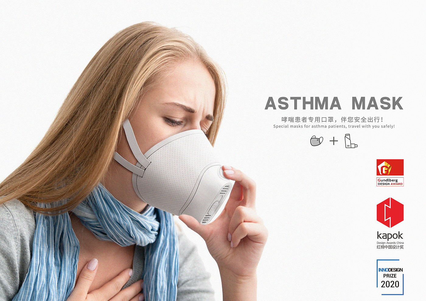 哮喘，口罩设计，口罩，