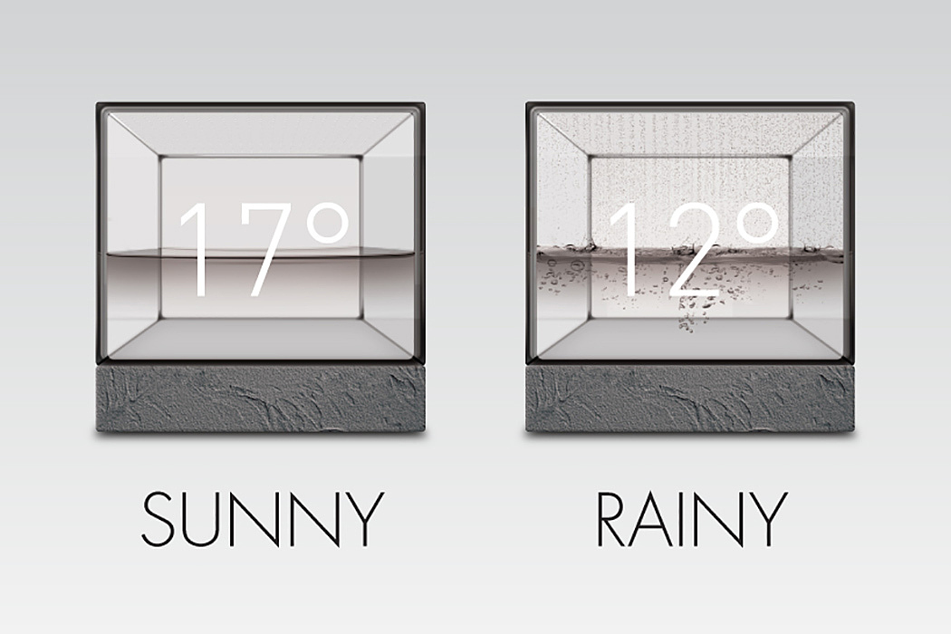 weather forecast，Weather water cube，originality，conceptual design，