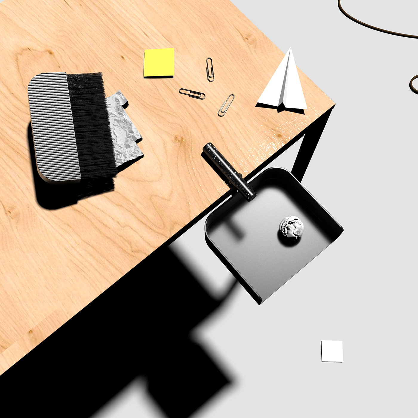 Dustpan，multi-function，Small dustbin，Table trash can，