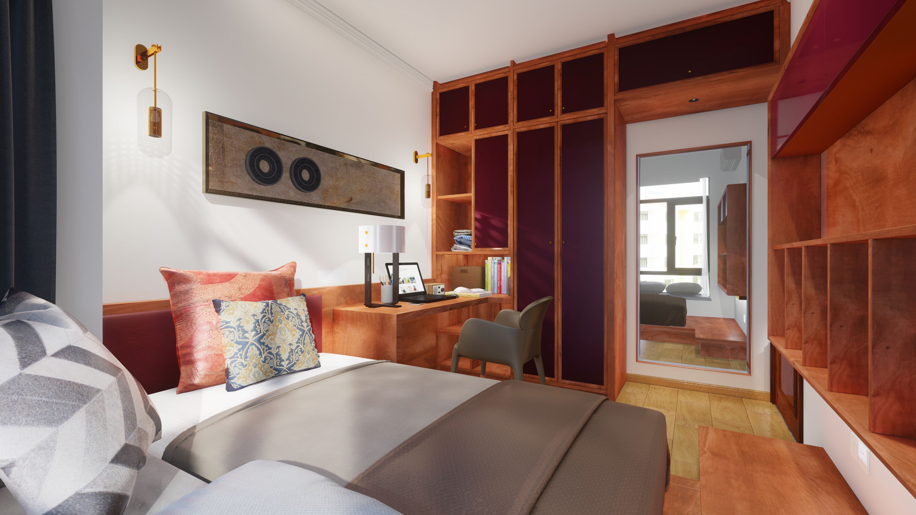 furniture design ，Interior design，New Chinese style，Lingnan style，Solid wood furniture，Soft decoration design，Space animation，