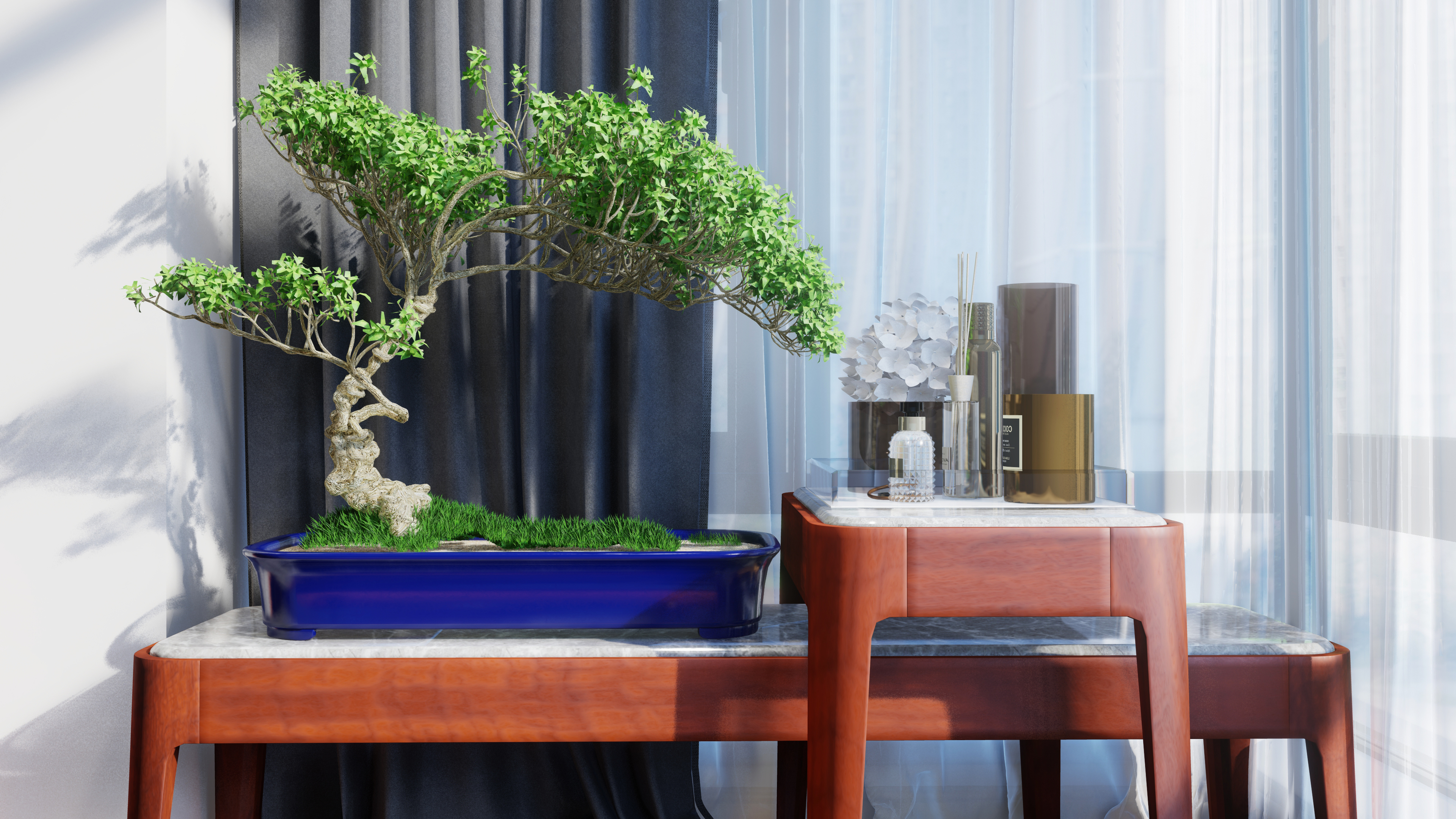 furniture design ，Interior design，New Chinese style，Lingnan style，Solid wood furniture，Soft decoration design，Space animation，