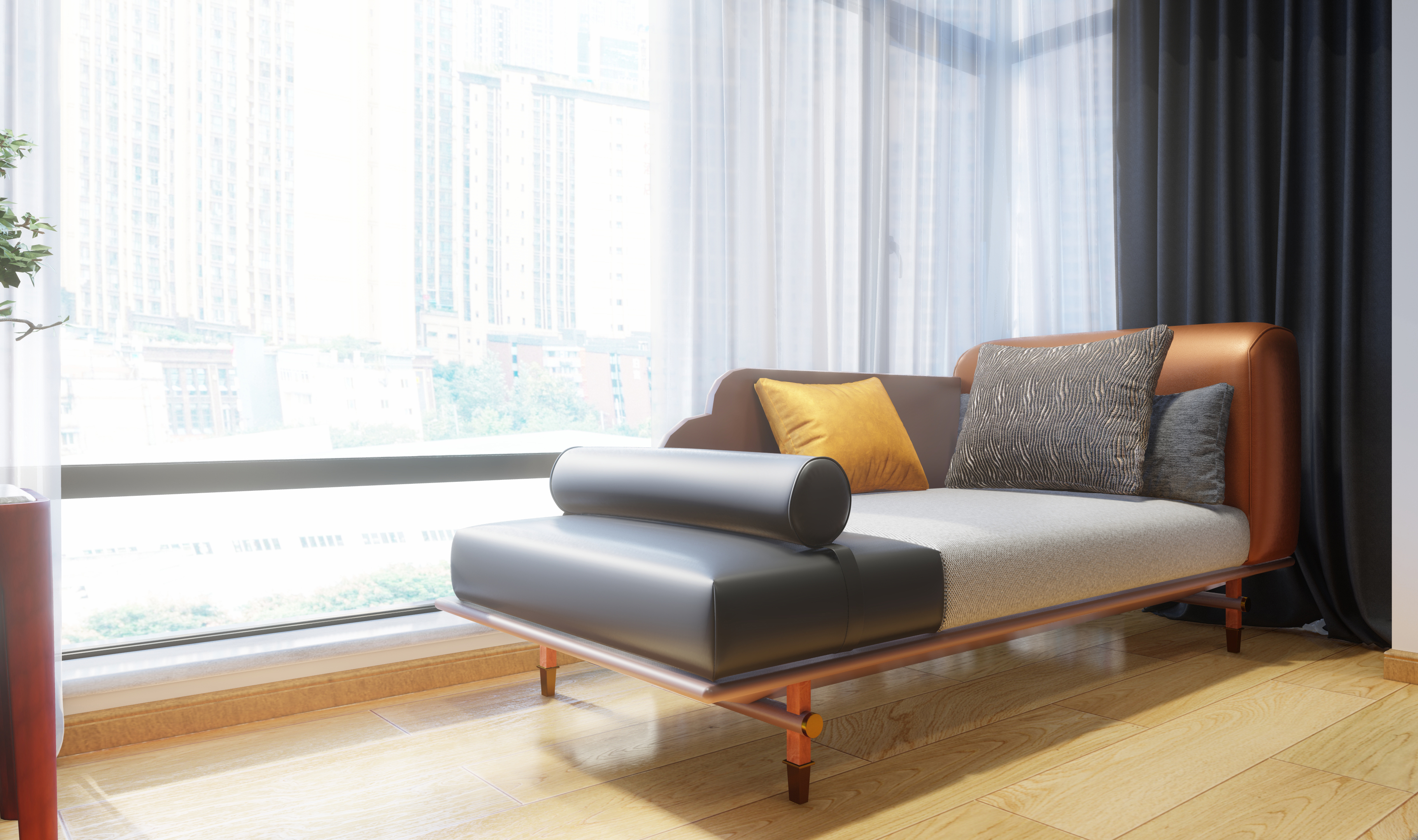 furniture design ，Interior design，New Chinese style，Lingnan style，Solid wood furniture，Soft decoration design，Space animation，