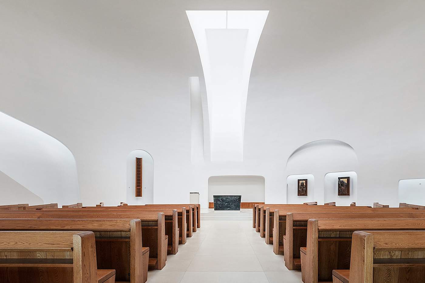 Religion，church，Architectural design，modern，Simplicity，St. John Paul II Church，