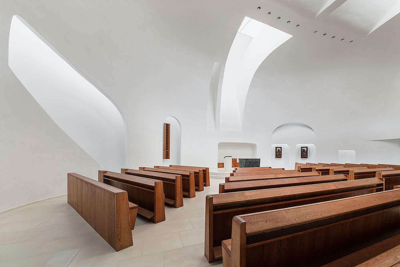Religion，church，Architectural design，modern，Simplicity，St. John Paul II Church，