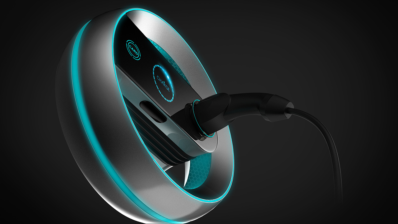 Charging pile，Create war discipline，intelligence，conceptual design，vehicle，