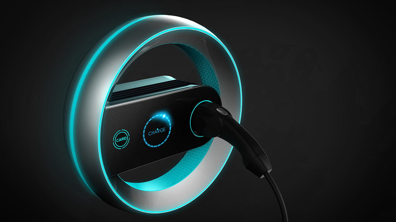 Charging pile，Create war discipline，intelligence，conceptual design，vehicle，