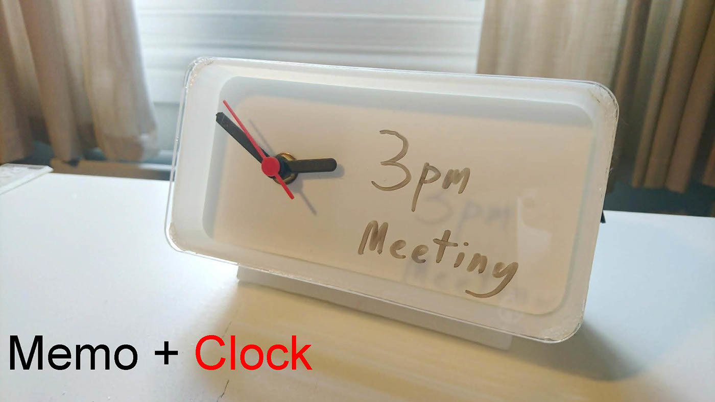 clock，Notepad，product design，