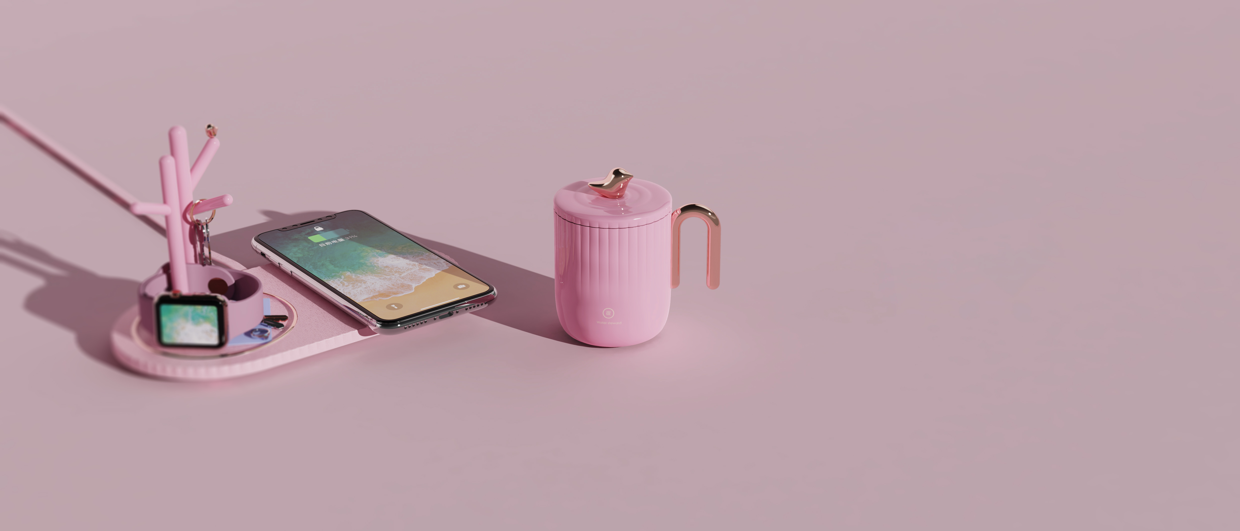 works，Recent works，household，Thermostatic cup，purifier，Healthy abdominal wheel，Oximeter，