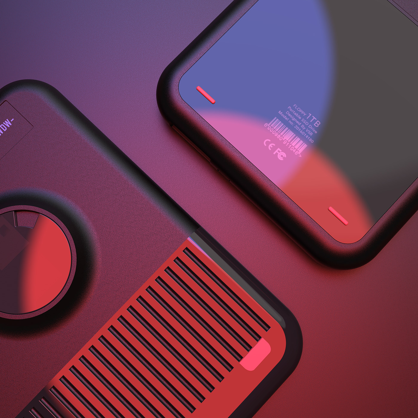 floppy disk，Portable SSD hard disk，Old floppy disk，