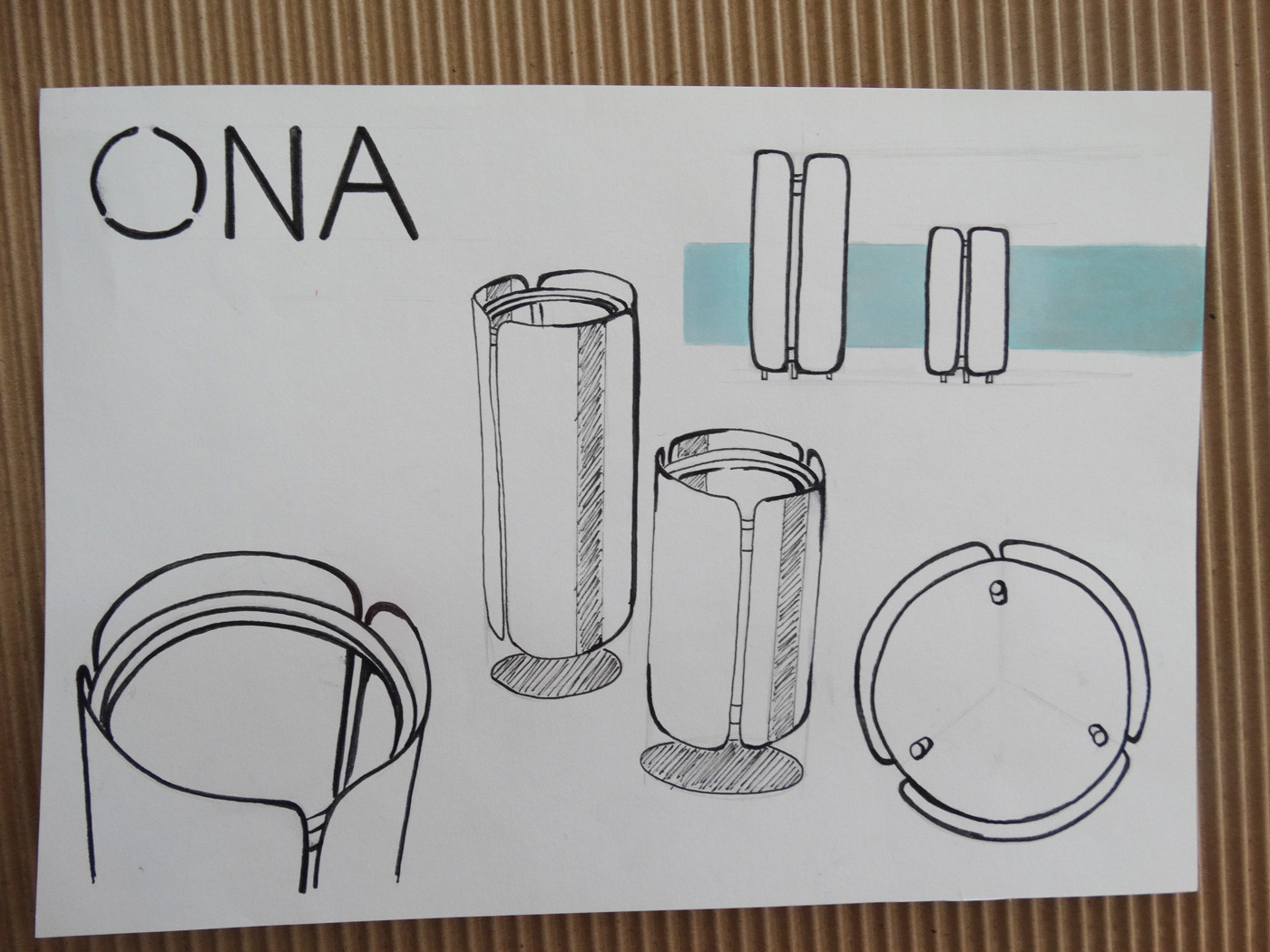 ona，Easy to use，Trash Bin，Household goods design，