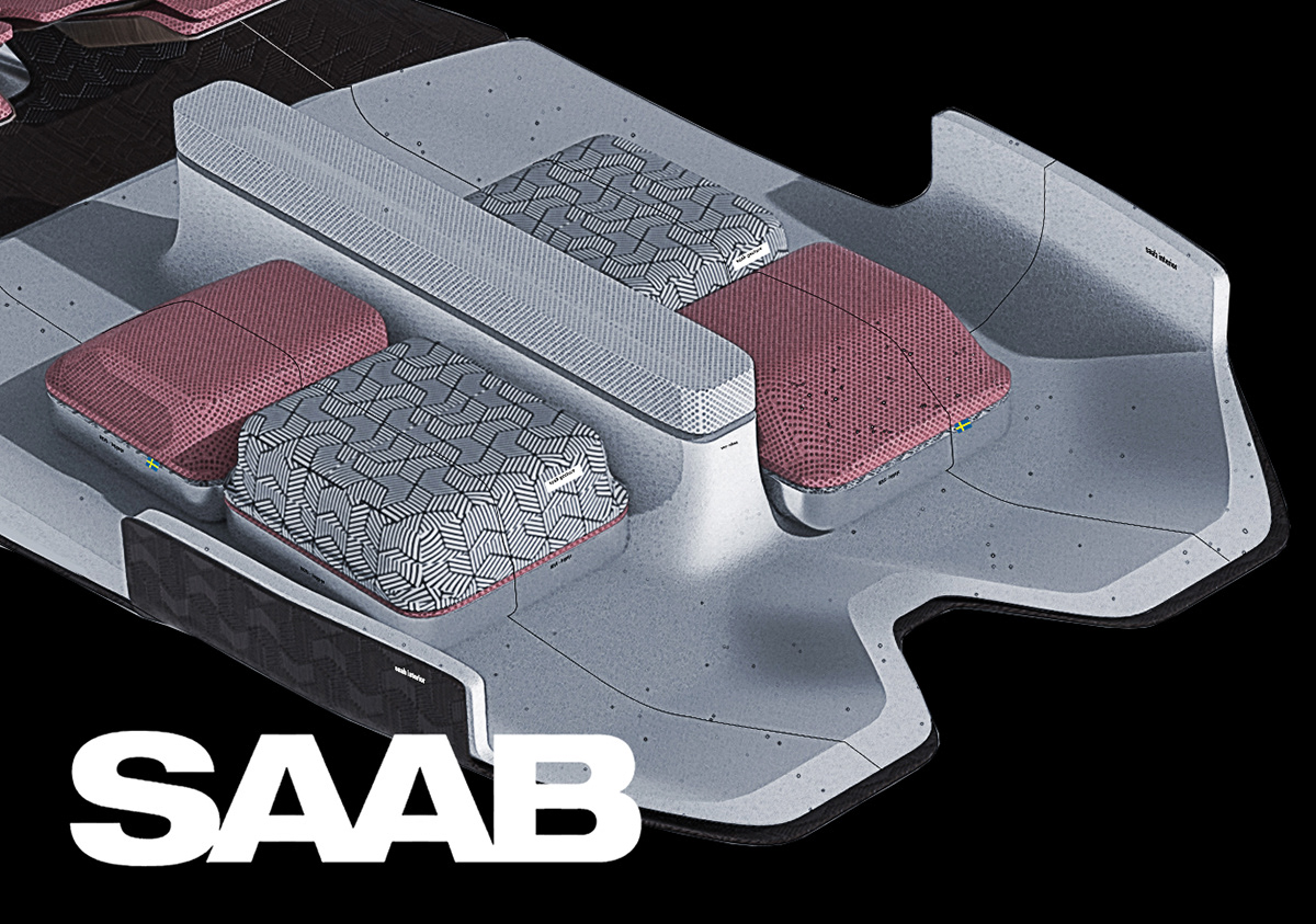 SAAB，Family car，concept，Interior design，Automotive interior，