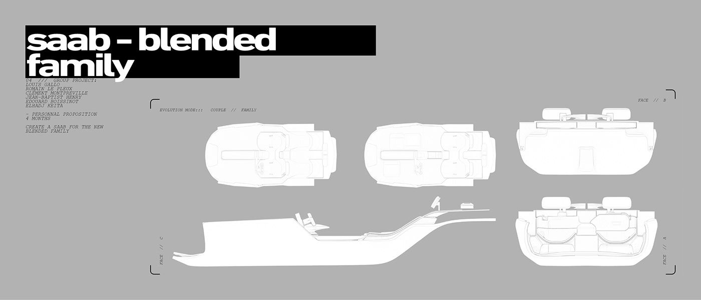 SAAB，Family car，concept，Interior design，Automotive interior，