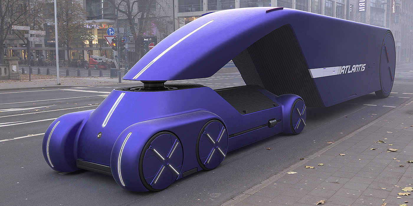 ATLANTIS，automatic，Electric，truck，concept，