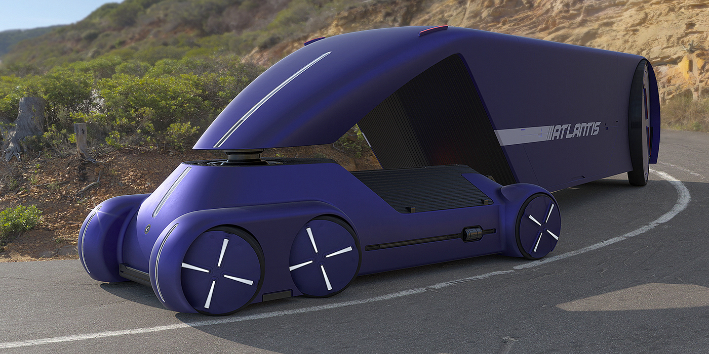 ATLANTIS，automatic，Electric，truck，concept，