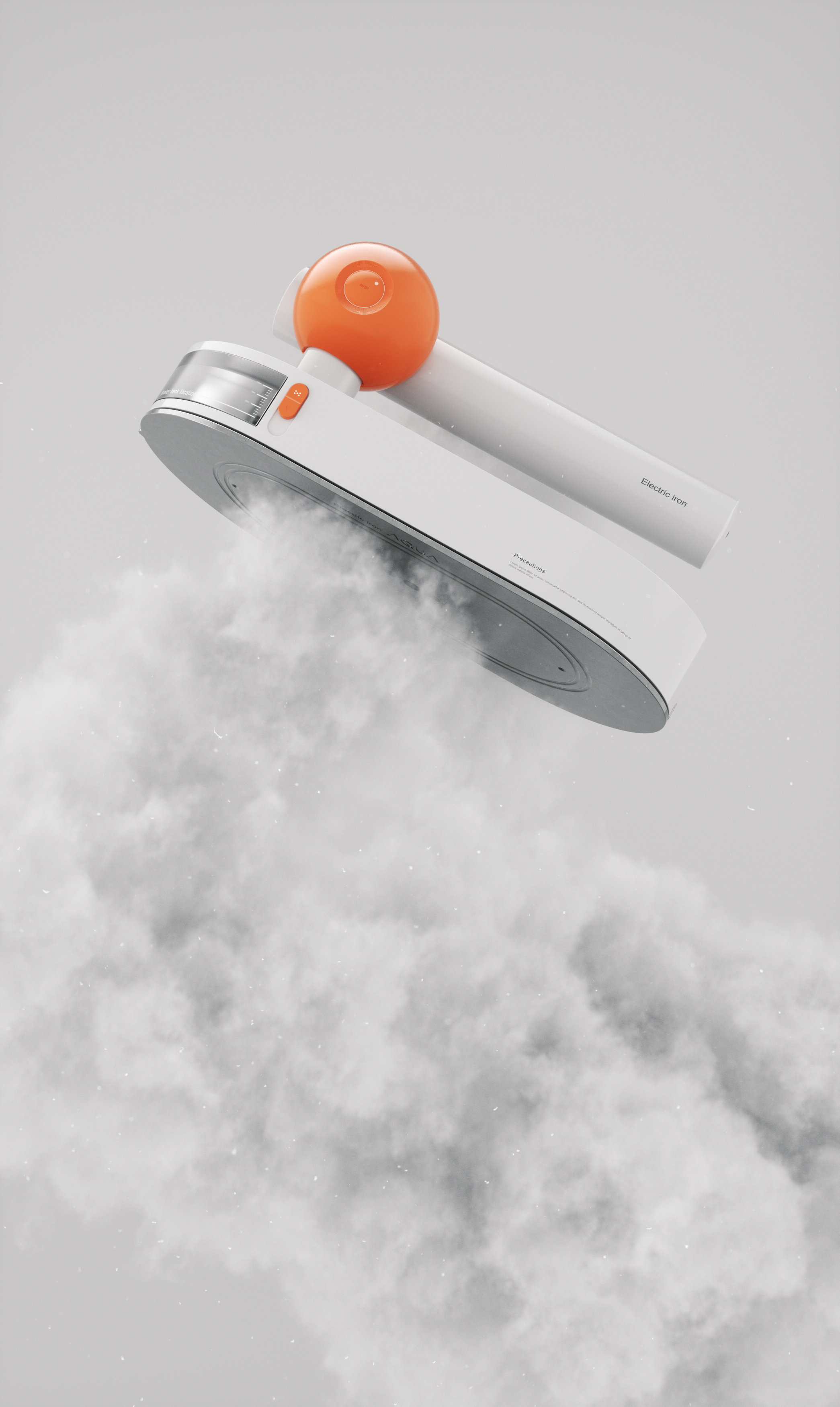 industrial design，Electric iron design，Simple design，Geometric design，Home appliance design，product design，Modeling design，electronic product，