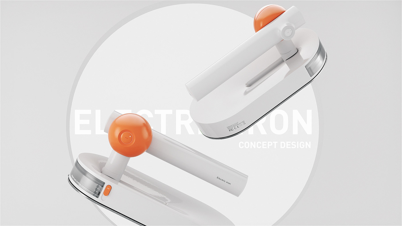 industrial design，Electric iron design，Simple design，Geometric design，Home appliance design，product design，Modeling design，electronic product，