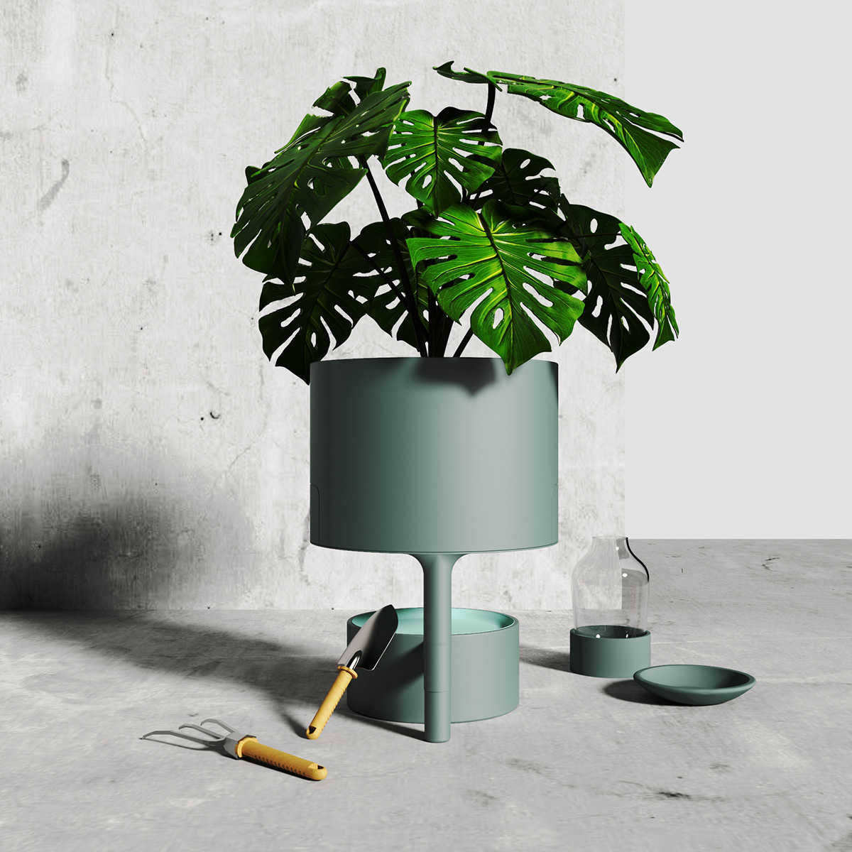 Elo，Modern flowerpot，Potted plants，