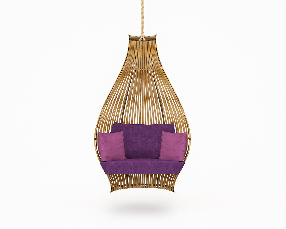 Krachap chair，suspension，Hanging chair，