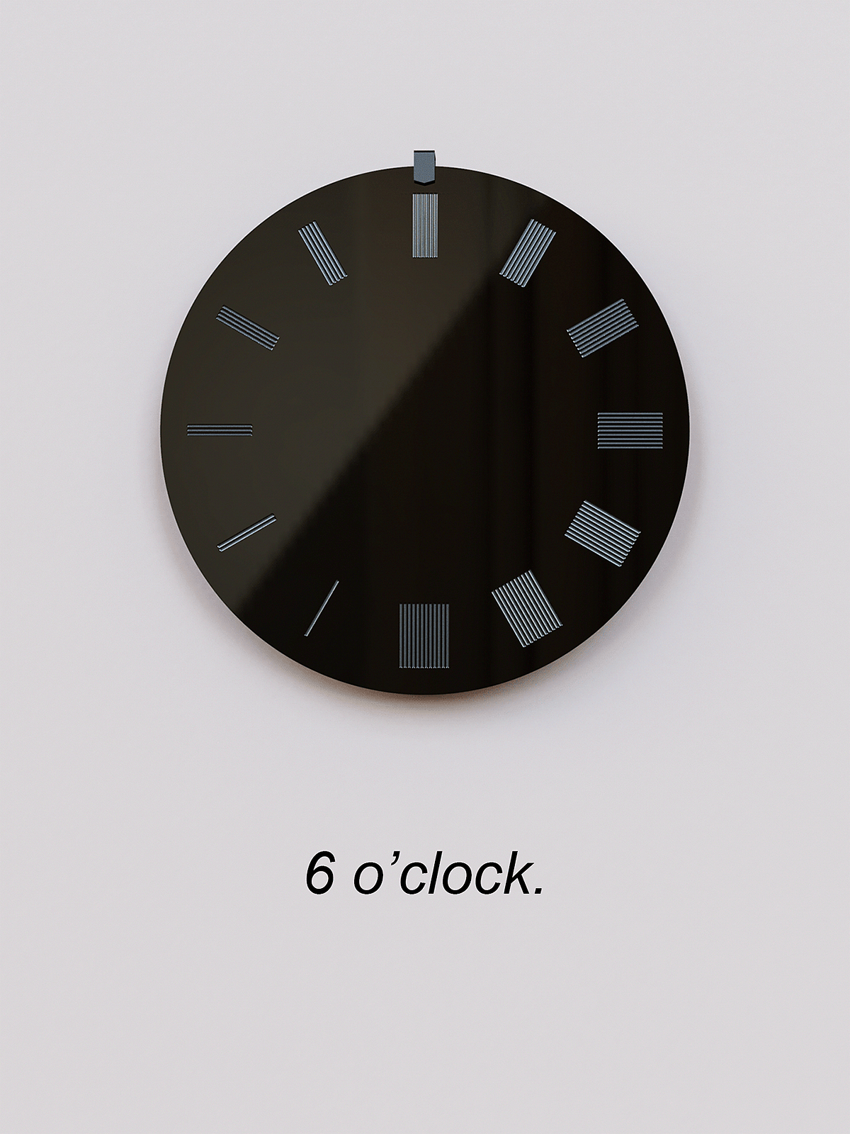 石英钟表，现代化钟表，无指针，极简风，