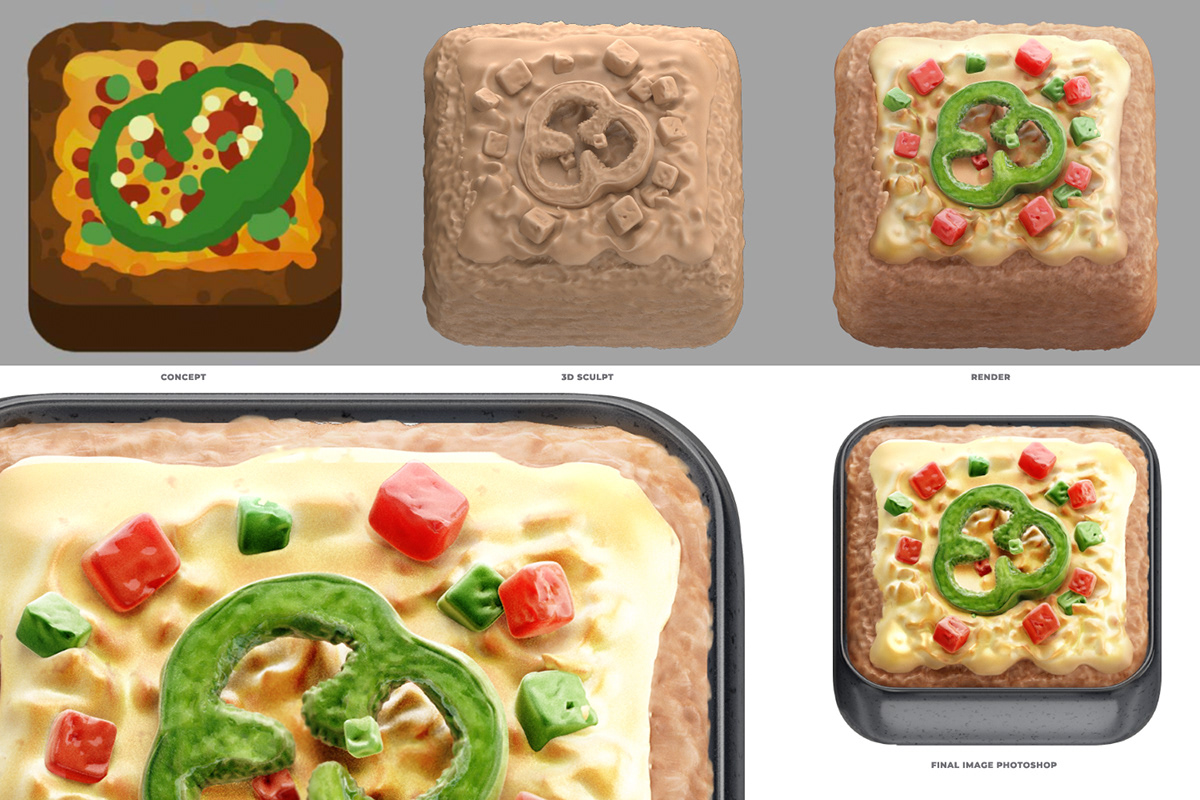 App Icon，foodicon，Design concept，