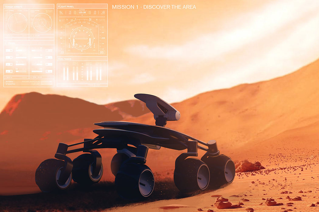 Robonetica Explorer，Star Tours ，concept，artificial intelligence，future，Mars，