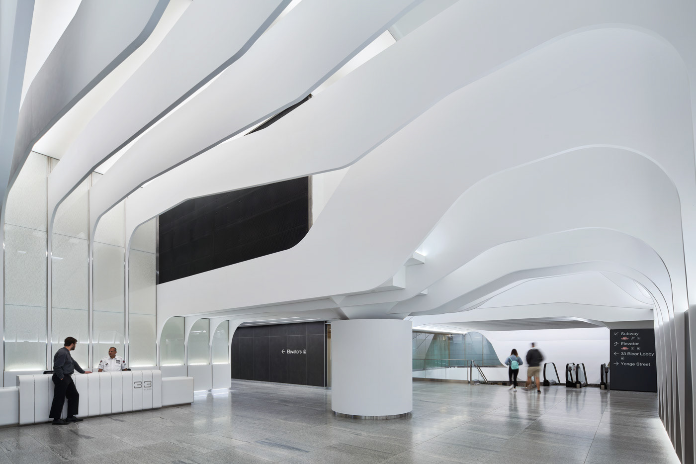 Bloor Street East 33，Architectural design，Exhibition hall design，